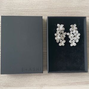 Shashi White Gold Alyssa Drop Earrings